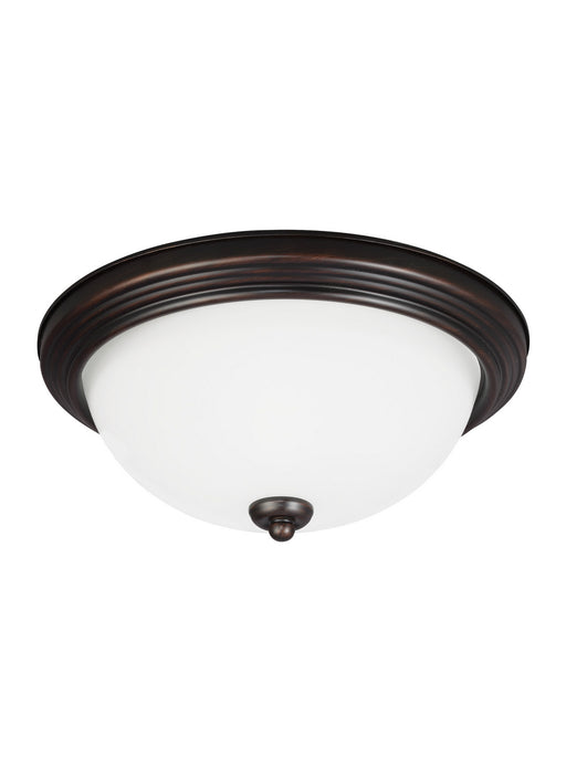 Geary Two Light Flush Mount in Bronze