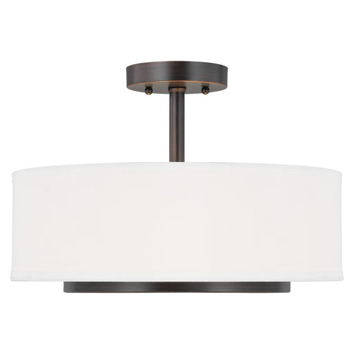 Nance Two Light Semi-Flush Convertible Pendant in Bronze