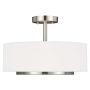 Nance 2-Light Convertible Pendant in Brushed Nickel