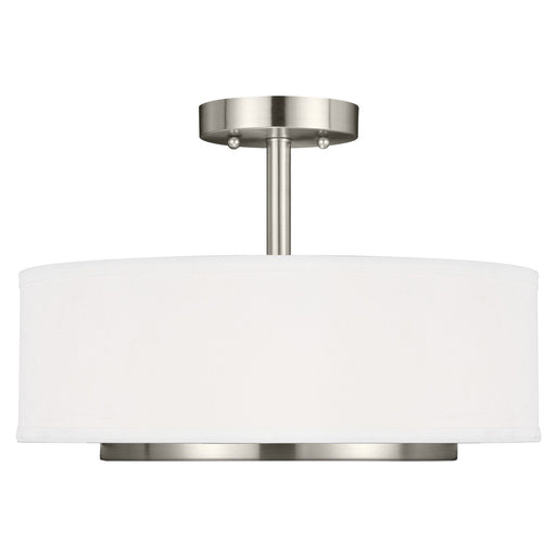 Nance 2-Light Convertible Pendant in Brushed Nickel