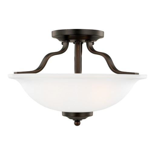 Emmons 2-Light Semi-Flush Mount in Bronze