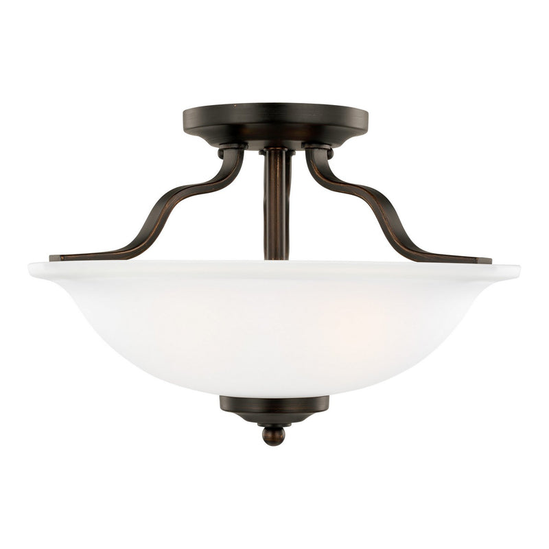 Emmons 2-Light Semi-Flush Mount in Bronze