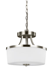Hettinger 2-Light Semi-Flush Convertible Pendant - Lamps Expo