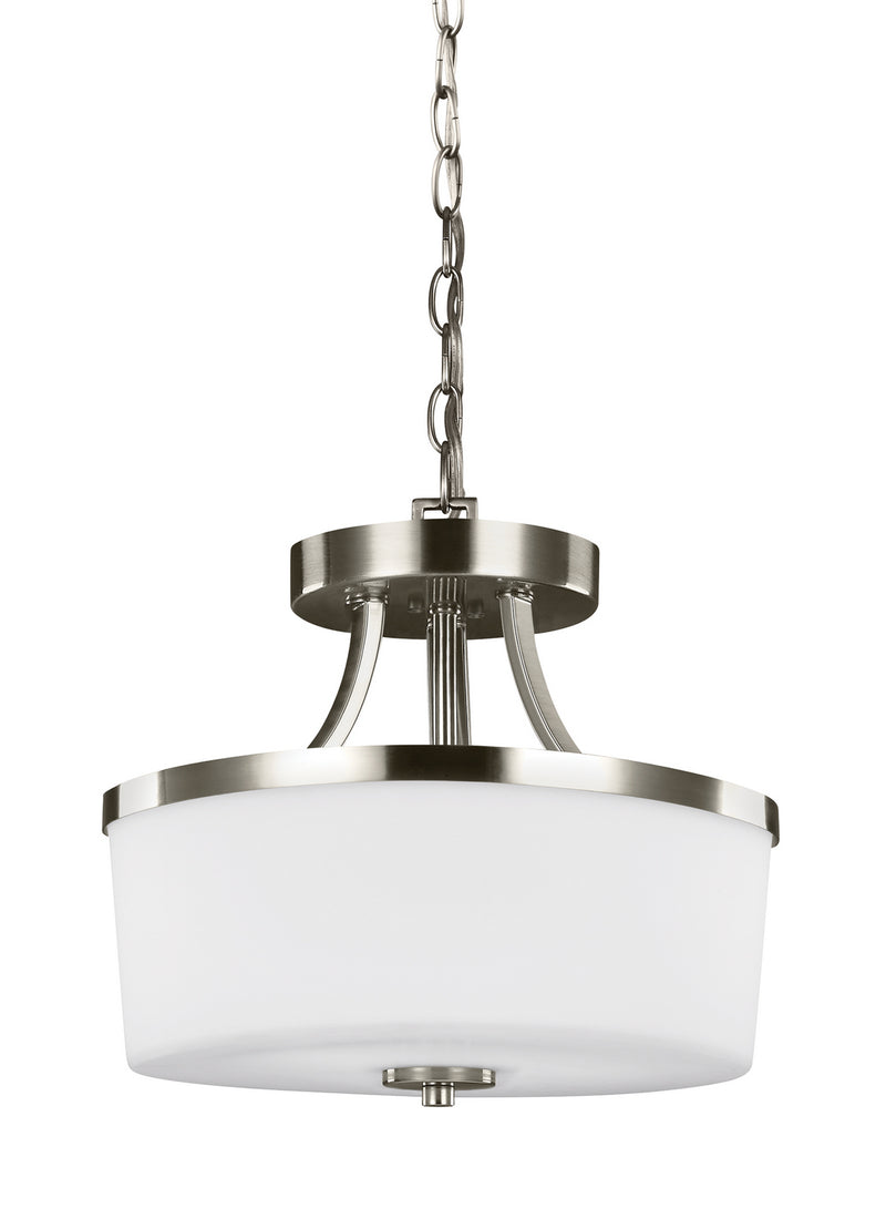 Hettinger 2-Light Semi-Flush Convertible Pendant - Lamps Expo