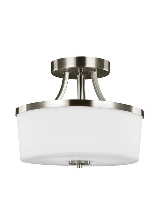 Hettinger 2-Light Convertible Pendant in Brushed Nickel