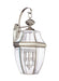 Lancaster Three Light Outdoor Wall Lantern in Antique Brushed Nickel