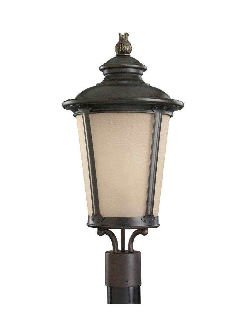 Cape May Outdoor Post Light in Burled Iron