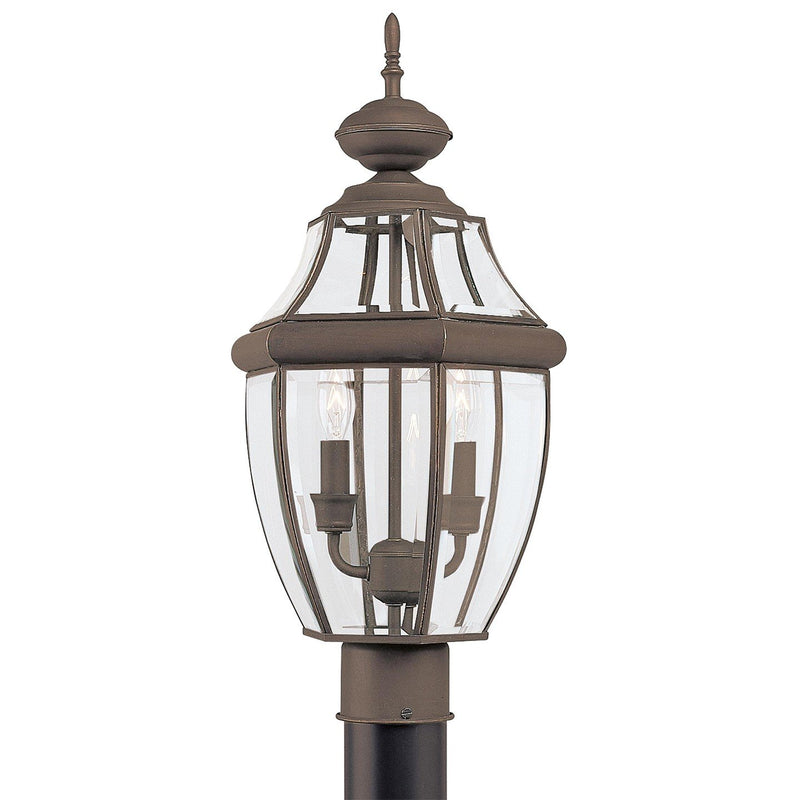 Lancaster 2-Light Outdoor Post Light in Antique Bronze