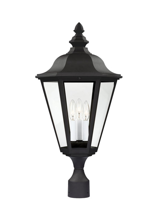 Brentwood 3-Light Outdoor Post Light in Black