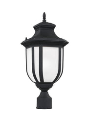 Childress One Light Outdoor Post Lantern in Black