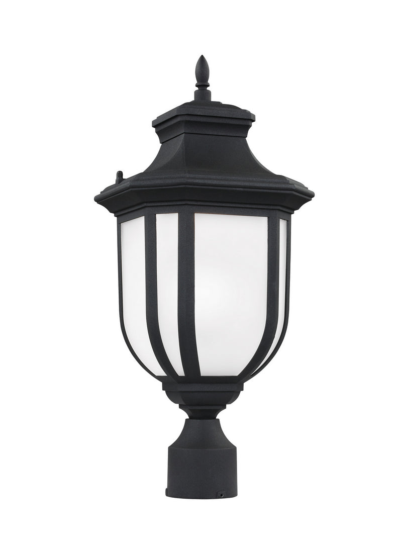 Childress One Light Outdoor Post Lantern in Black