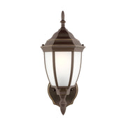 Bakersville 15.5" Satin Etched Outdoor Wall Lantern in Antique Bronze