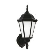 Bakersville 17" Satin Etched Outdoor Wall Lantern in Black