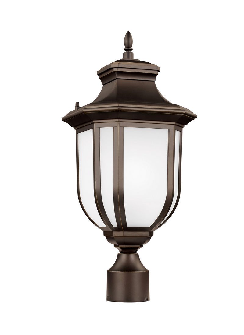 Childress One Light Outdoor Post Lantern in Antique Bronze