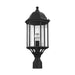 Sevier One Light Outdoor Post Lantern in Black