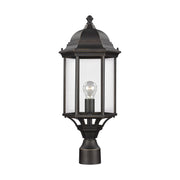 Sevier One Light Outdoor Post Lantern in Antique Bronze