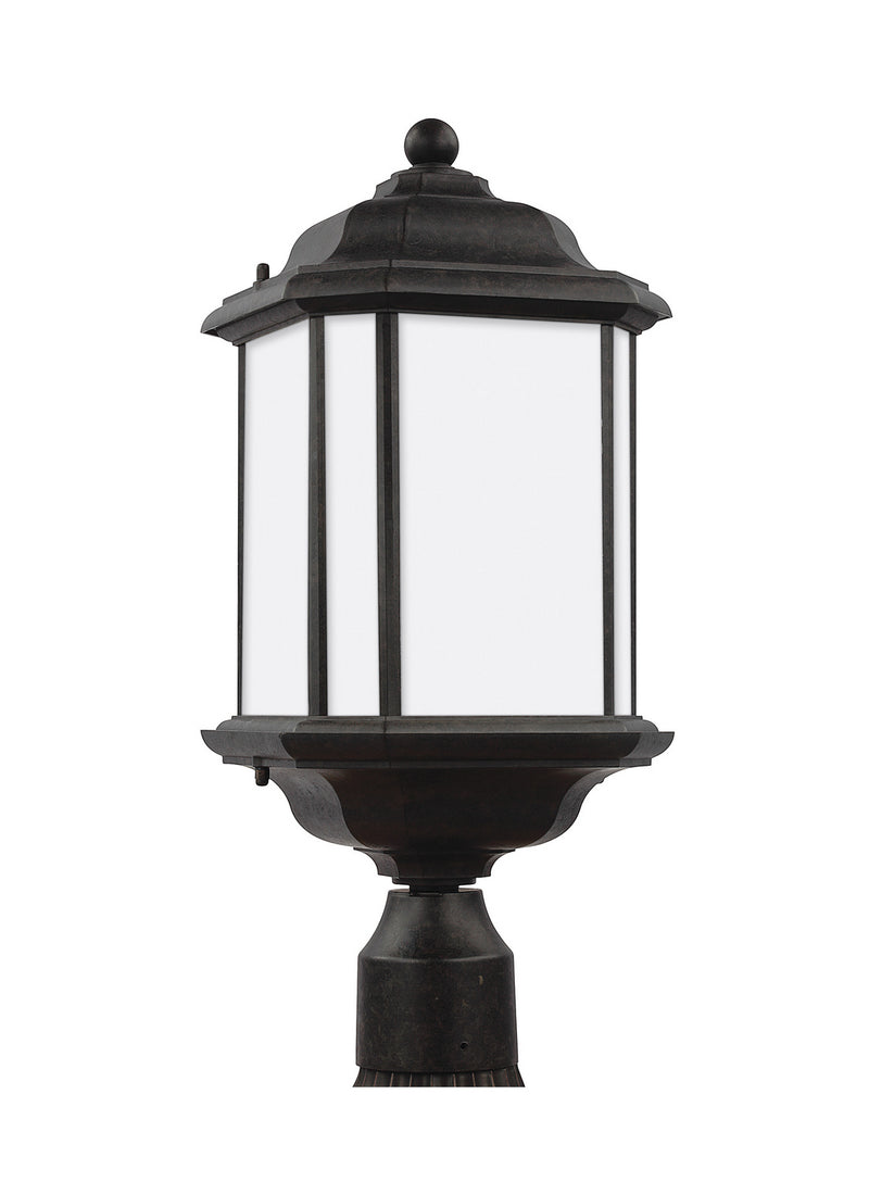 Kent One Light Outdoor Post Lantern in Oxford Bronze