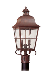 Chatham 2-Light Outdoor Post Light in Weathered Copper