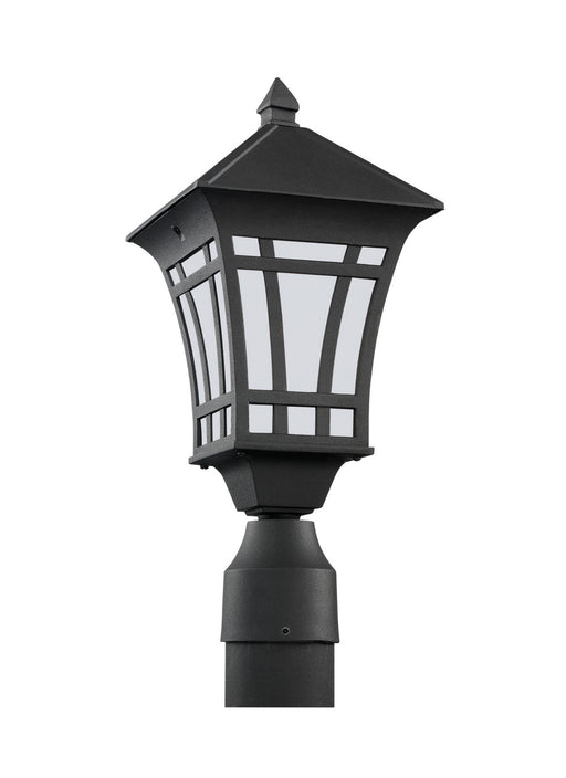 Herrington One Light Outdoor Post Lantern in Black
