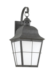 Chatham 21" Frosted Seeded Outdoor Wall Lantern in Oxidized Bronze