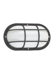 Bayside Oval Outdoor Wall Lantern 89806 in Black