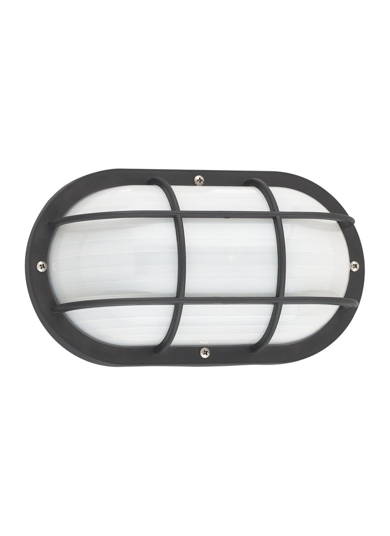 Bayside Oval Outdoor Wall Lantern 89806 in Black