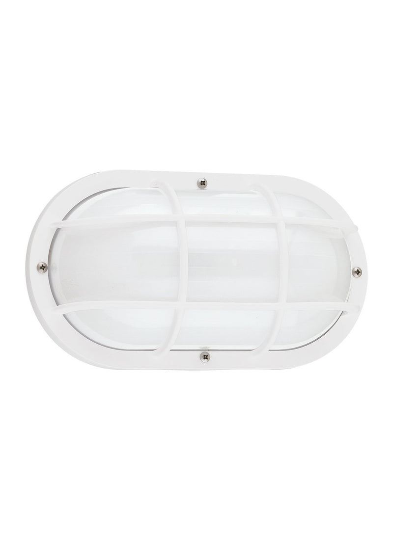 Bayside Oval Outdoor Wall Lantern 89806 in White