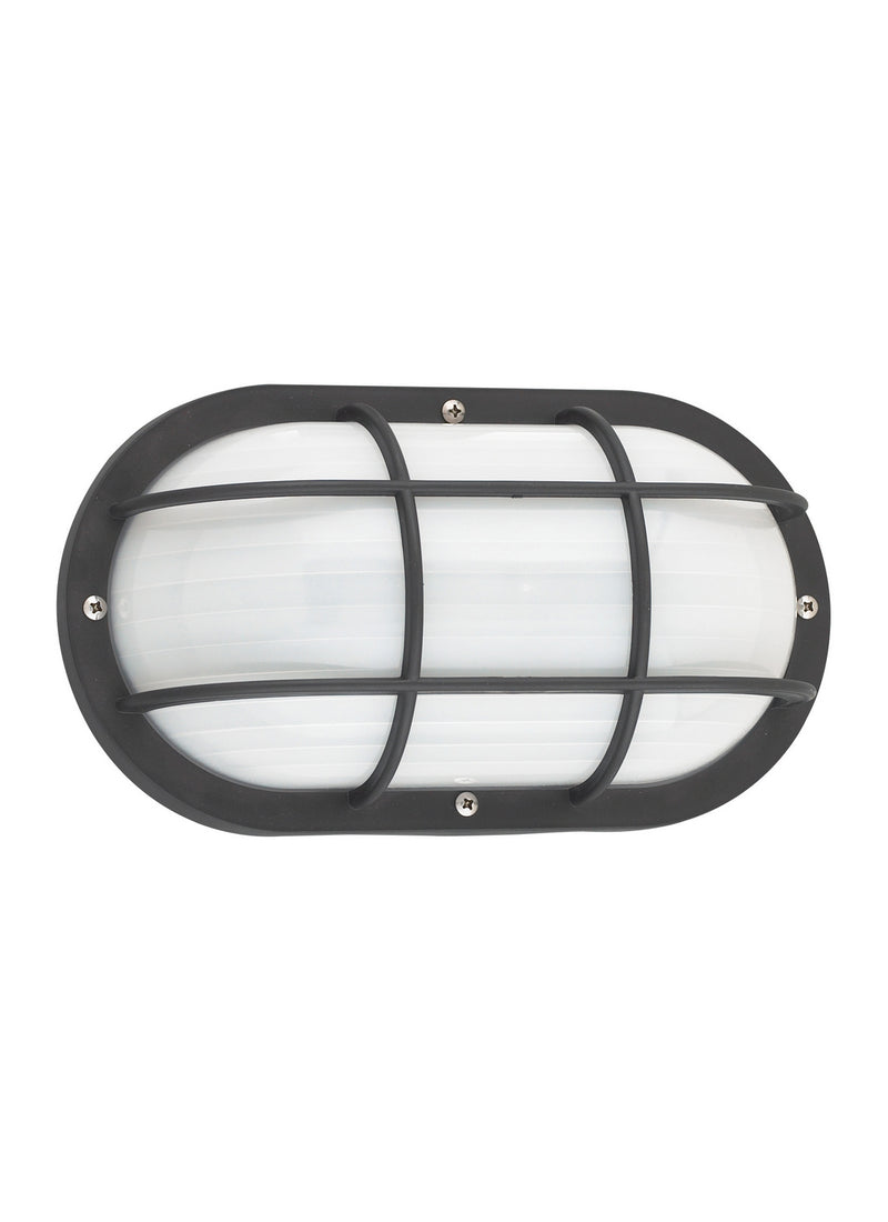 Bayside One Light Outdoor Wall Lantern in Black