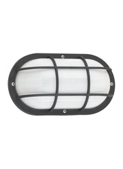 Bayside Oval Outdoor Wall Lantern 89806 in Black