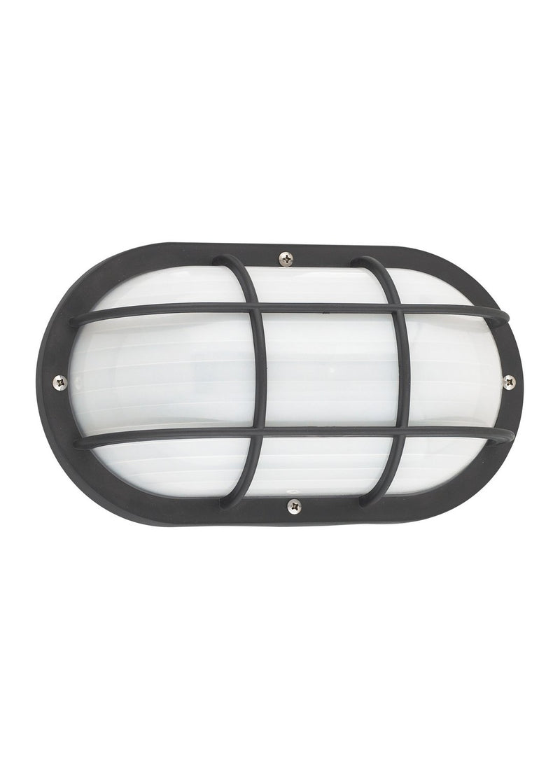 Bayside Oval Outdoor Wall Lantern 89806 in Black