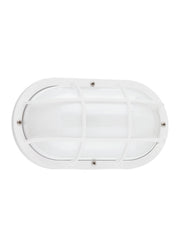 Bayside Oval Outdoor Wall Lantern 89806 in White