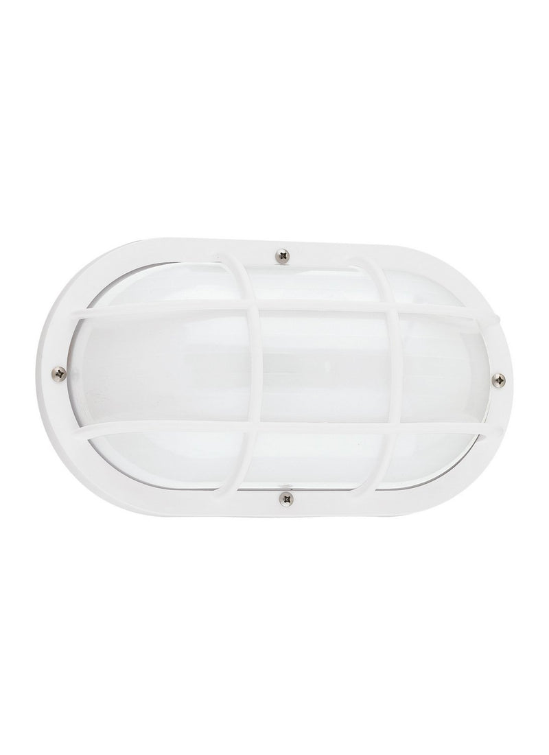 Bayside Oval Outdoor Wall Lantern 89806 in White