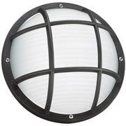 Bayside Round Outdoor Wall Sconce 89807 in Black