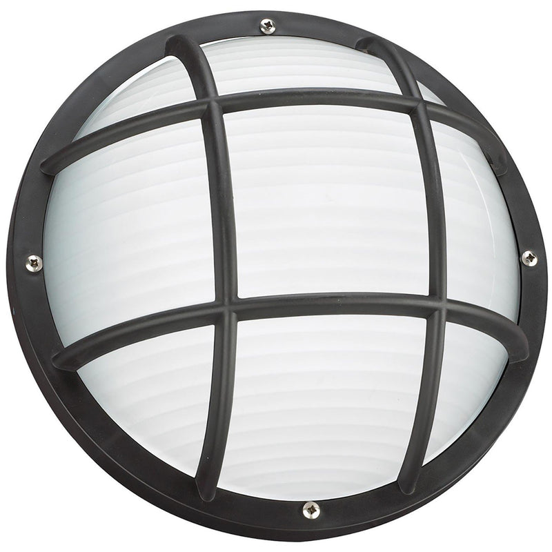 Bayside Round Outdoor Wall Sconce 89807 in Black