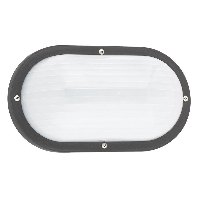 Bayside Oval Outdoor Wall Lantern in Black