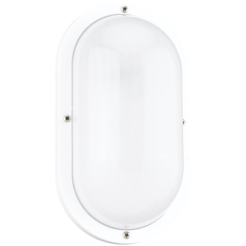 Bayside Oval Outdoor Wall Lantern in White
