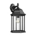 Sevier One Light Outdoor Wall Lantern in Black