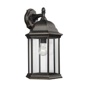 Sevier 18.75" Clear Glass Outdoor Wall Lantern in Antique Bronze
