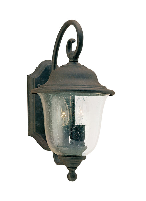 Trafalgar Two Light Outdoor Wall Lantern in Oxidized Bronze
