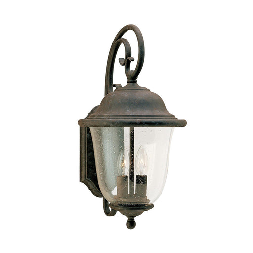 Trafalgar 2-Light Medium Outdoor Wall Lantern in Oxidized Bronze