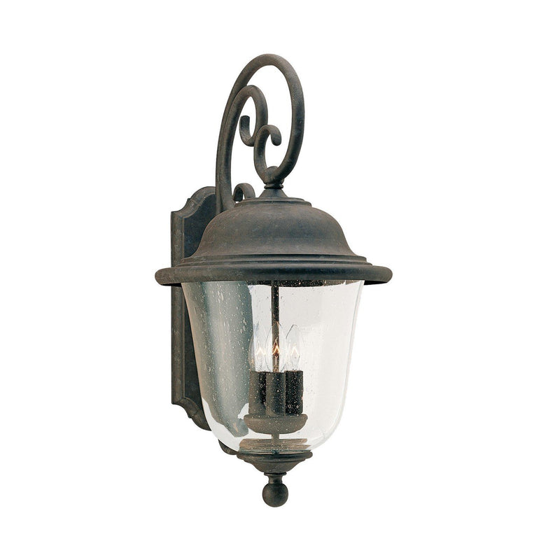 Trafalgar 3-Light Outdoor Wall Lantern in Oxidized Bronze