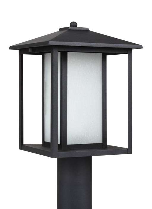 Hunnington One Light Outdoor Post Lantern in Black