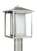Hunnington One Light Outdoor Post Lantern in Weathered Pewter