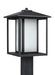 Hunnington One Light Outdoor Post Lantern in Black