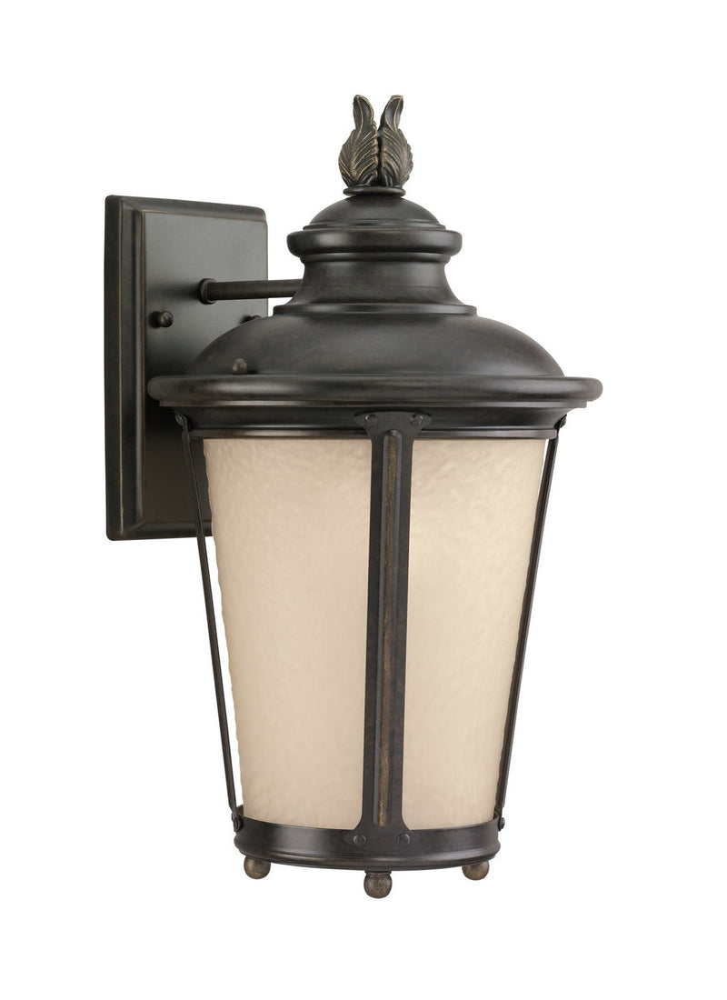 Cape May 15.5" Outdoor Wall Lantern in Burled Iron