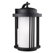 Crowell Large Outdoor Wall Lantern in Black