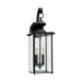 Jamestowne Two Light Outdoor Wall Lantern in Black