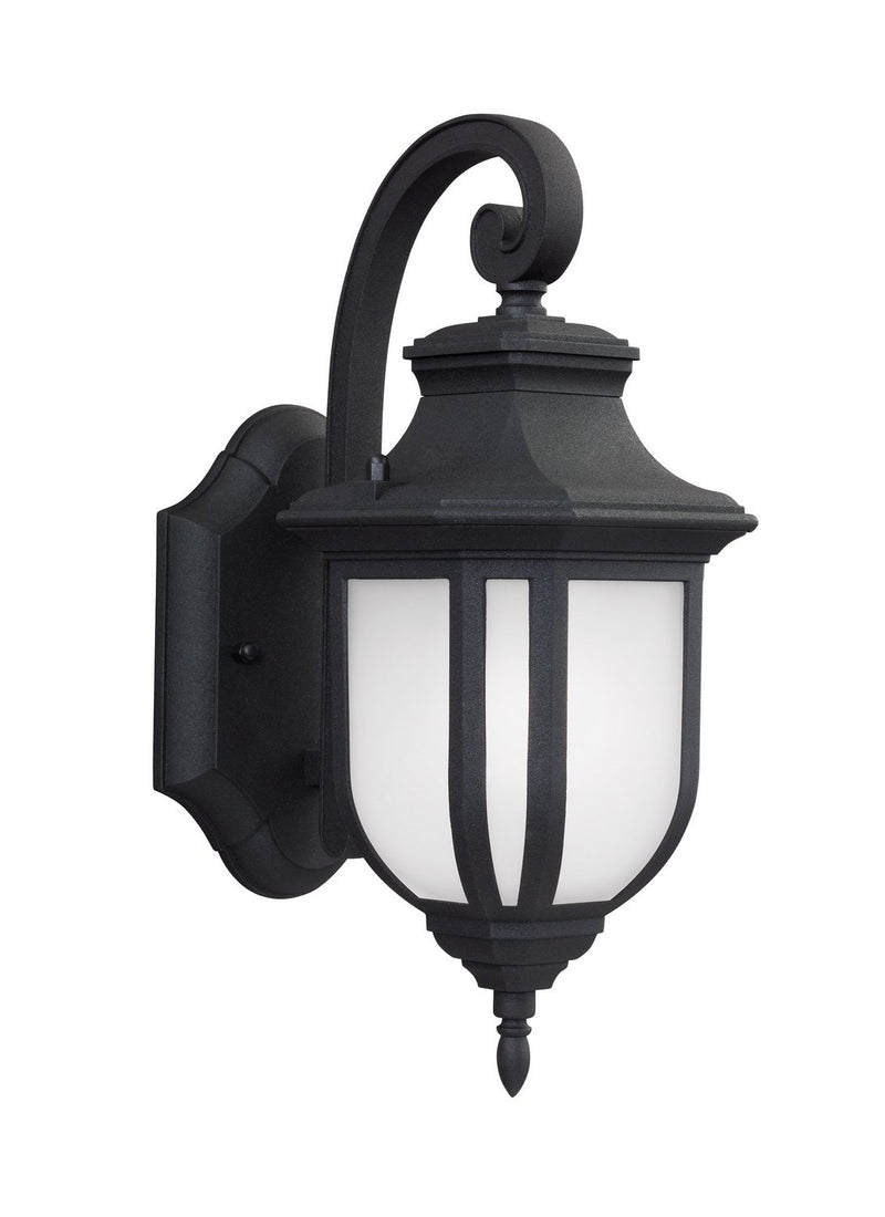 Childress Small Outdoor Wall Lantern in Black