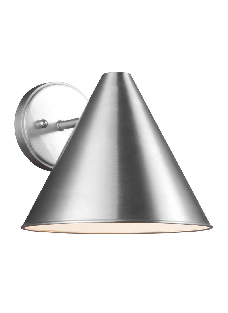 Crittenden 10" Outdoor Wall Sconce in Satin Aluminum