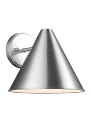 Crittenden 10" Outdoor Wall Sconce in Satin Aluminum